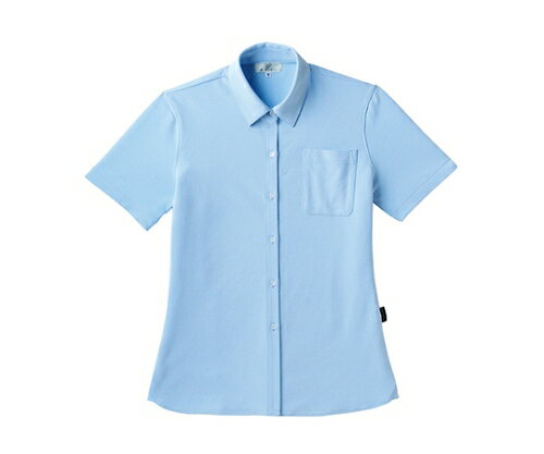 キラク レディスニットシャツ3L CR163-70(サックス)