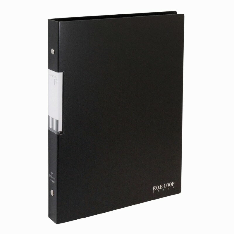 【2冊セット】F．O．B COOP B5バインダー 黒 LN41K