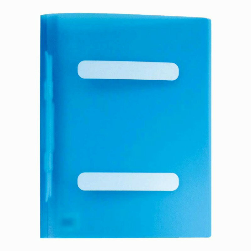 【10冊セット】PPフラットファイル　A4S　ブルー HL3055
