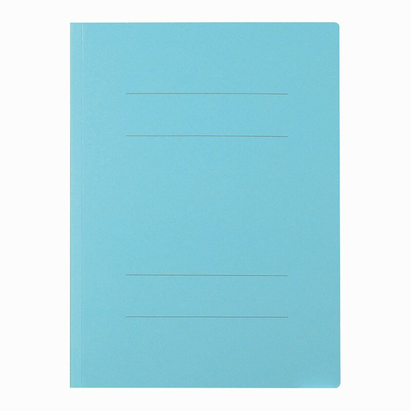 A4 Size - 【10冊セット】フラットファイル　A4S　ブルー HL1055N