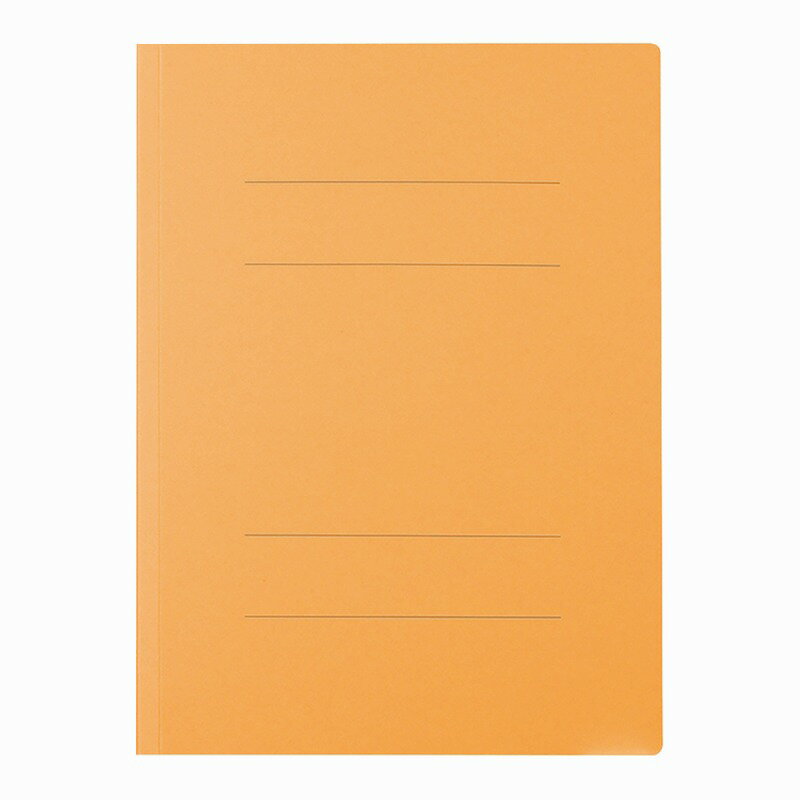 A4 Size - 【10冊セット】フラットファイル　A4S　オレンジ HL1058N