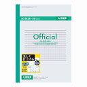 【10冊セット】オフィシャル 糸綴じノート 7mm副線罫 30枚 6AZ3F