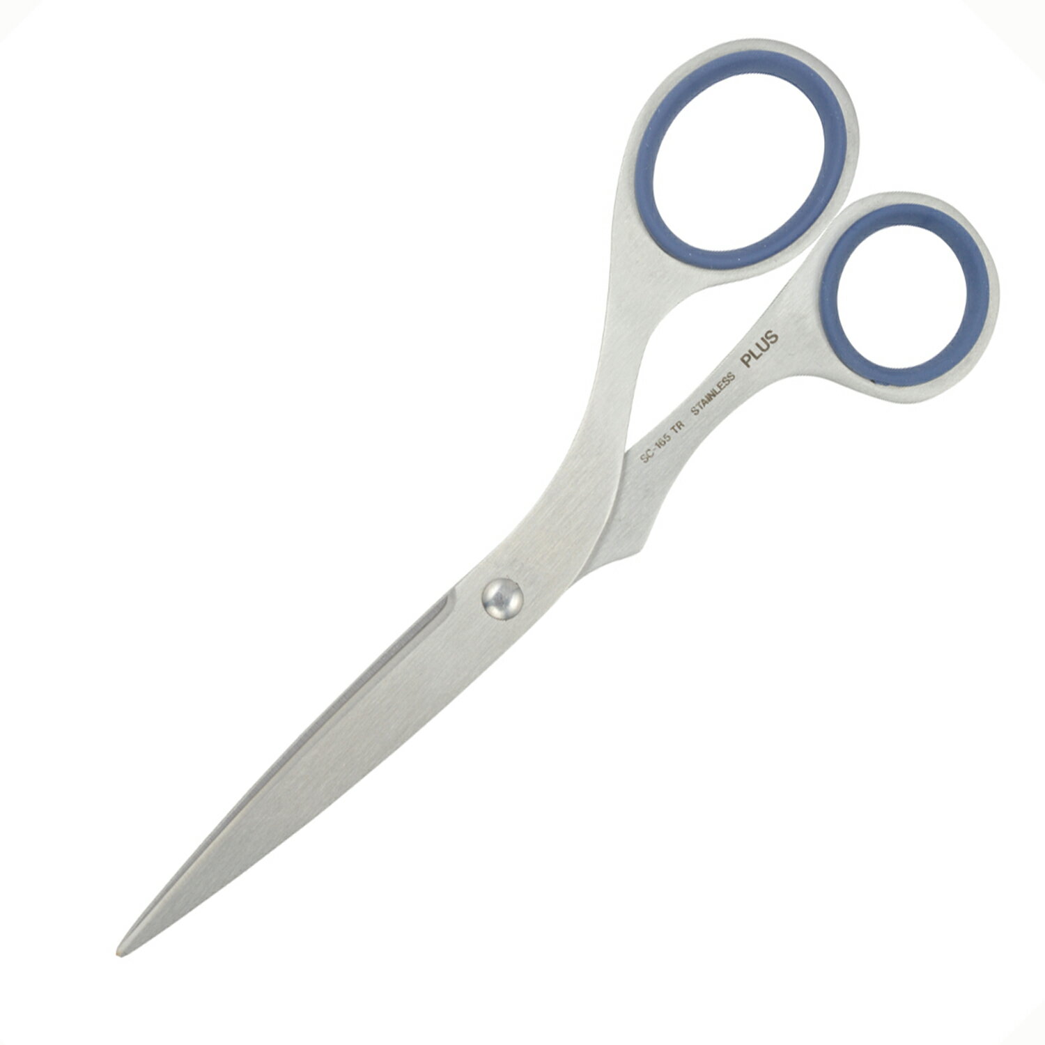 ◆人間工学から生まれた「ツイストリング」。従来のオールステンレスはさみに比べて使い易い新設計のリングです。◆プラスオリジナルの形状で、手の自然な動きをもとに設計したグリップです。指の動き、力を入れる方向に合わせたリング構造により、自然に握れて指への負担が軽くなりました。◆大きいリングの方が親指になるように握り、中指を小さい方のリングに入れて、人差指をリング外側のくぼみにそえると、よりはさみが安定し、正確に切ることができます。◆ハンドルの形状が「左右非対称」のはさみです。◆刃の元から先まで同じような力でスムーズに切ることができるよう、刃部の板の厚さを先にいくほど薄くする加工がしてあります。◆刃の裏面を丸くへこむように削り、両方の葉裏のすれ合う部分を刃先の部分だけにして、切断するとき、物との摩擦面を少なくし、切れ味を高めます。◆握りの部分の直接指に触れるリングにはこだわりの樹脂素材を使いました。エラストマー(弾性に富んだ高分子化合物)製のカラーリングがはめ込んでありますので、柔らかく手触りがよいです。長時間の作業でも手が痛くなりにくいです。