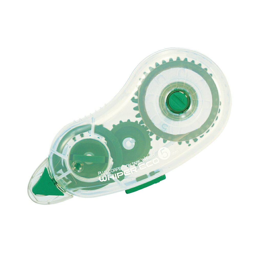 【PLUS】 修正テープ ホワイパー エコ 5mm幅 (7m) グリーン WH-305T(42280) プラス
