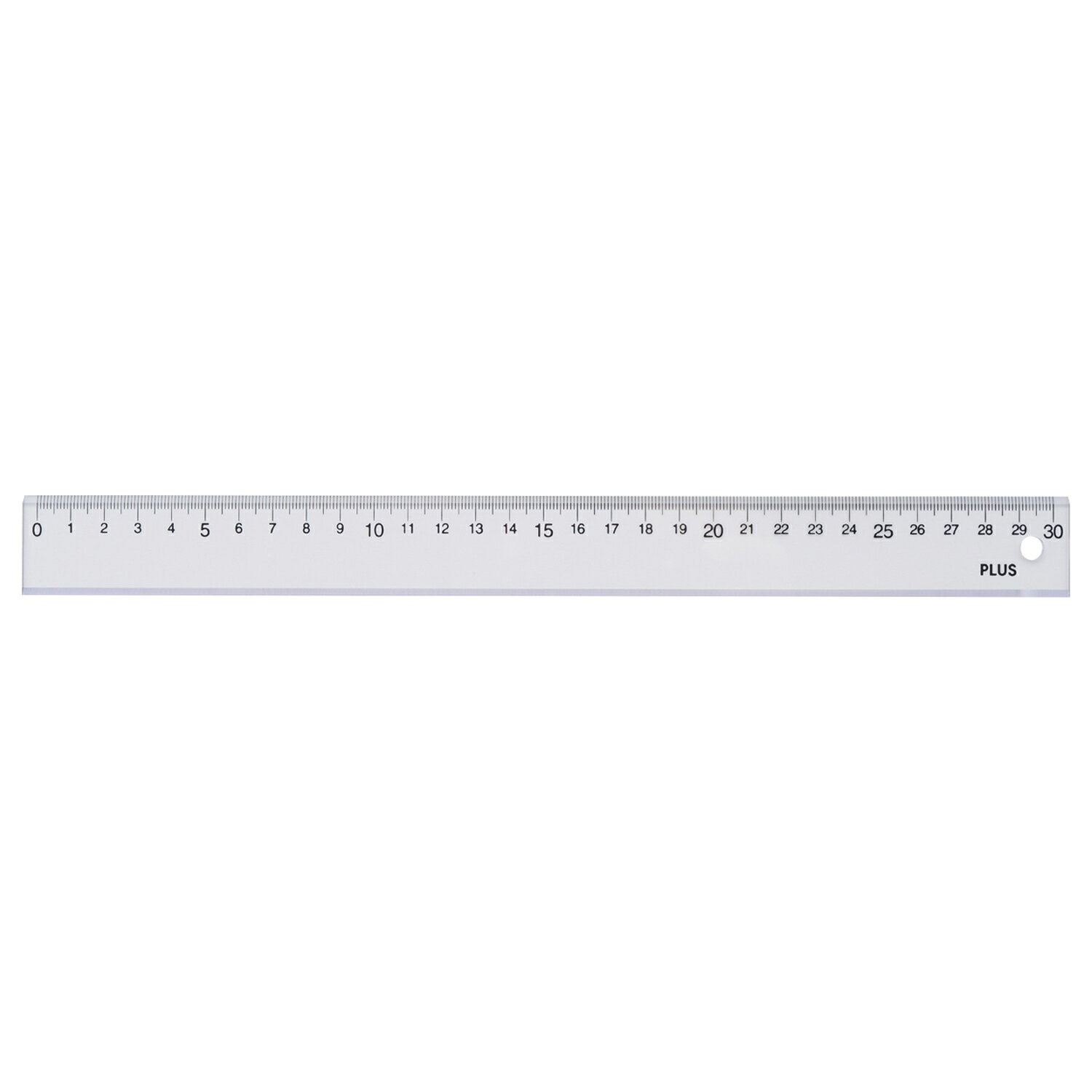 【10月限定店内全品ポイント5倍】【PLUS】 直定規 再生PET 透明 47189 プラス