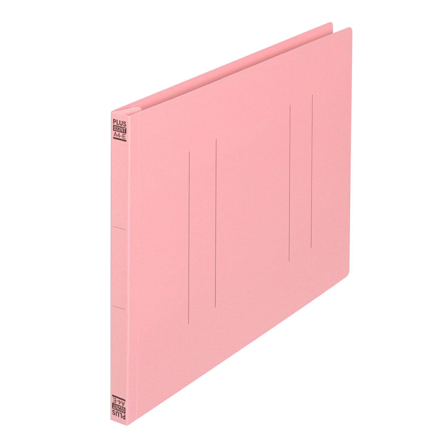 ◆横型(E) 縦罫線タイプのフラットファイル◆地球環境にやさしい、カラフルでコピー用紙180枚が綴じれる厚綴じフラットファイル◆「ノンステッチ」なので、とじ具を外すだけ、簡単・分別廃棄！表紙とじしろ部の金属ステッチをなくした、のりによる接着式です。針の取り外しがいらない簡単分別で、背表紙の浮きもなく、すっきりと収納できます。◆丈夫で使いやすい、しかもエコ。強度のある古紙パルプ配合の再生紙を使用。丈夫で使いやすさも抜群です。◆100％再生樹脂とじ具を使用。100％再生ポリプロピレン(PP)製薄型とじ具を採用。クリーン焼却できる素材です。◆ズレることなくしっかりファイル。とじ具に3つ山ストッパーを採用し、背幅に応じて書類をしっかり保持します。