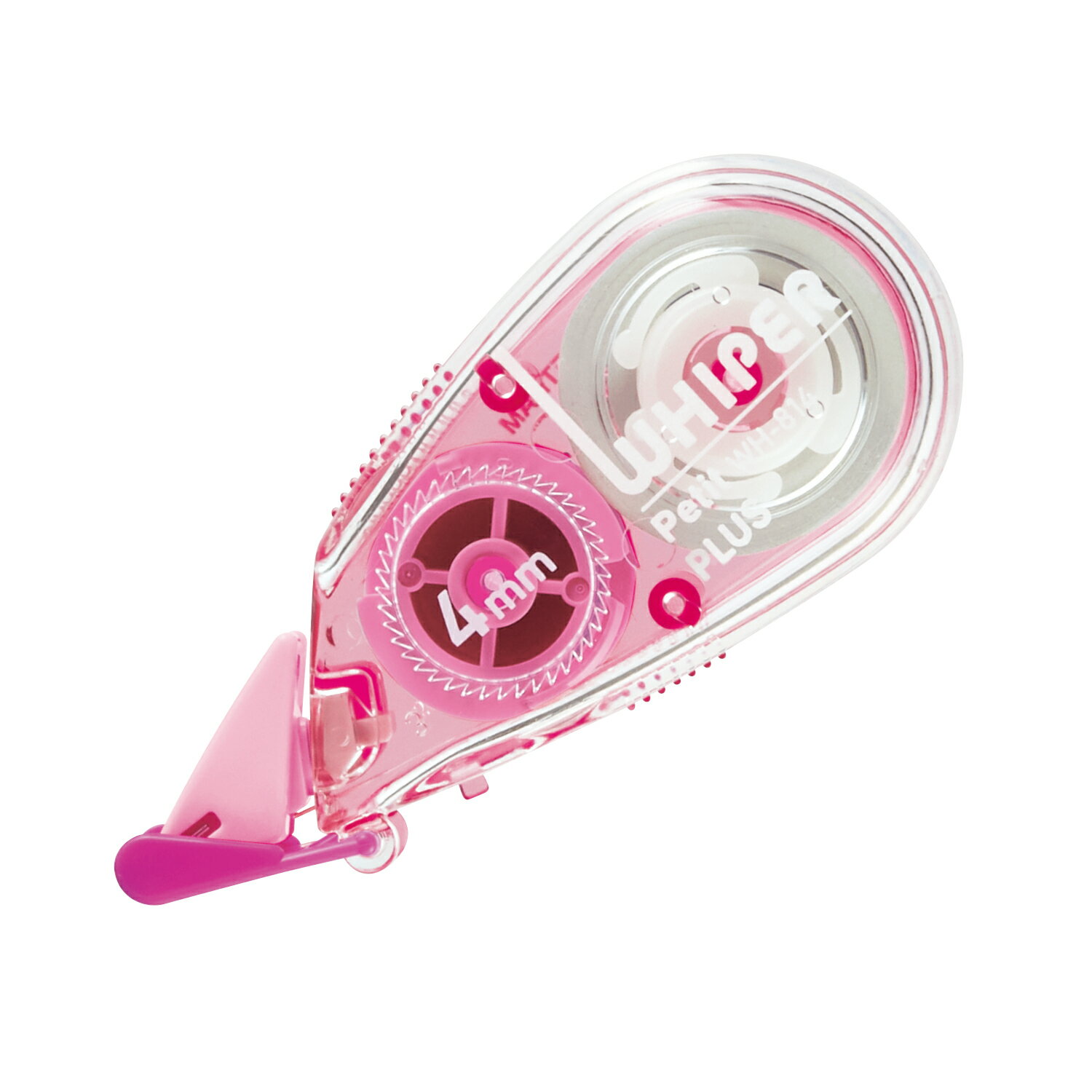 【PLUS】 修正テープ ホワイパー プチ 4mm幅 (6m) ピンク WH-814(49251) プラス