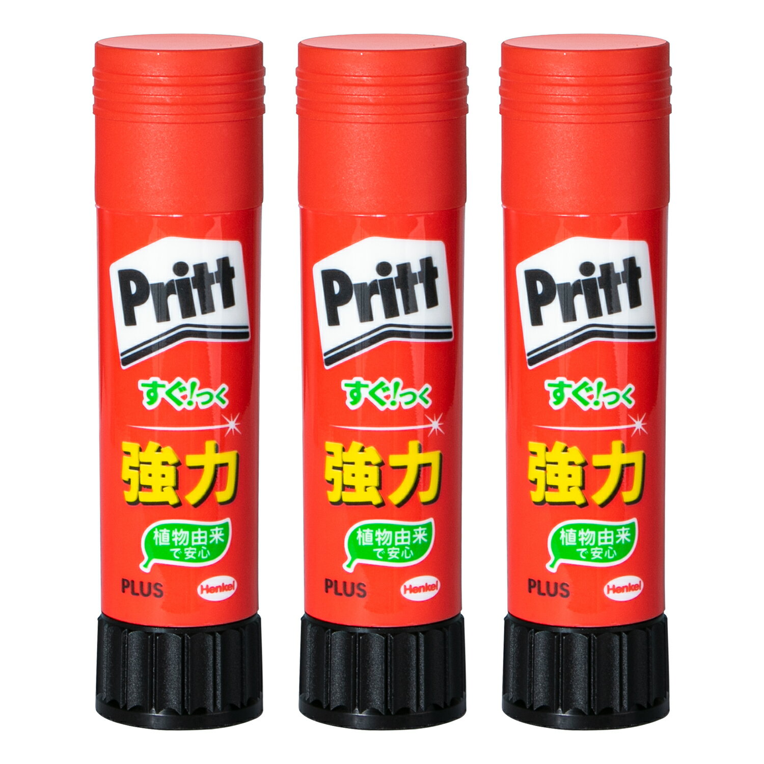 【PLUS】 スティックのり プリット ミディアムサイズ 3本パック NS-702-3P(29706) プラス