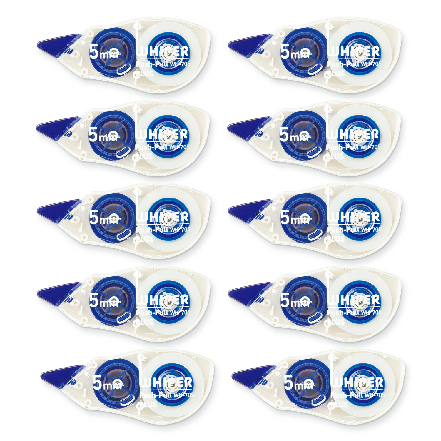 ◆12mたっぷり使える縦引き修正テープの定番品。◆先端の小さなローラーによって、引き心地がなめらかなミニローラーヘッド。◆2WAY機能で『引いて』1行、『押して』1文字の修正ができる。一般的な引いて1行の修正に加え、本体を反転すると「文字を見ながら押して1文字」の修正が可能です。利き手を問わない、ユニバーサル仕様です。