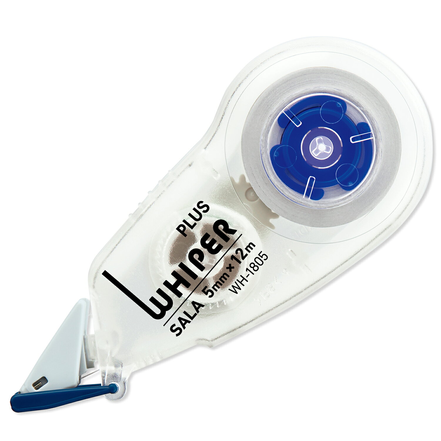 【PLUS】 修正テープ ホワイパー サーラ 5mm幅 (12m) ブルー WH-1805(51551) プラス