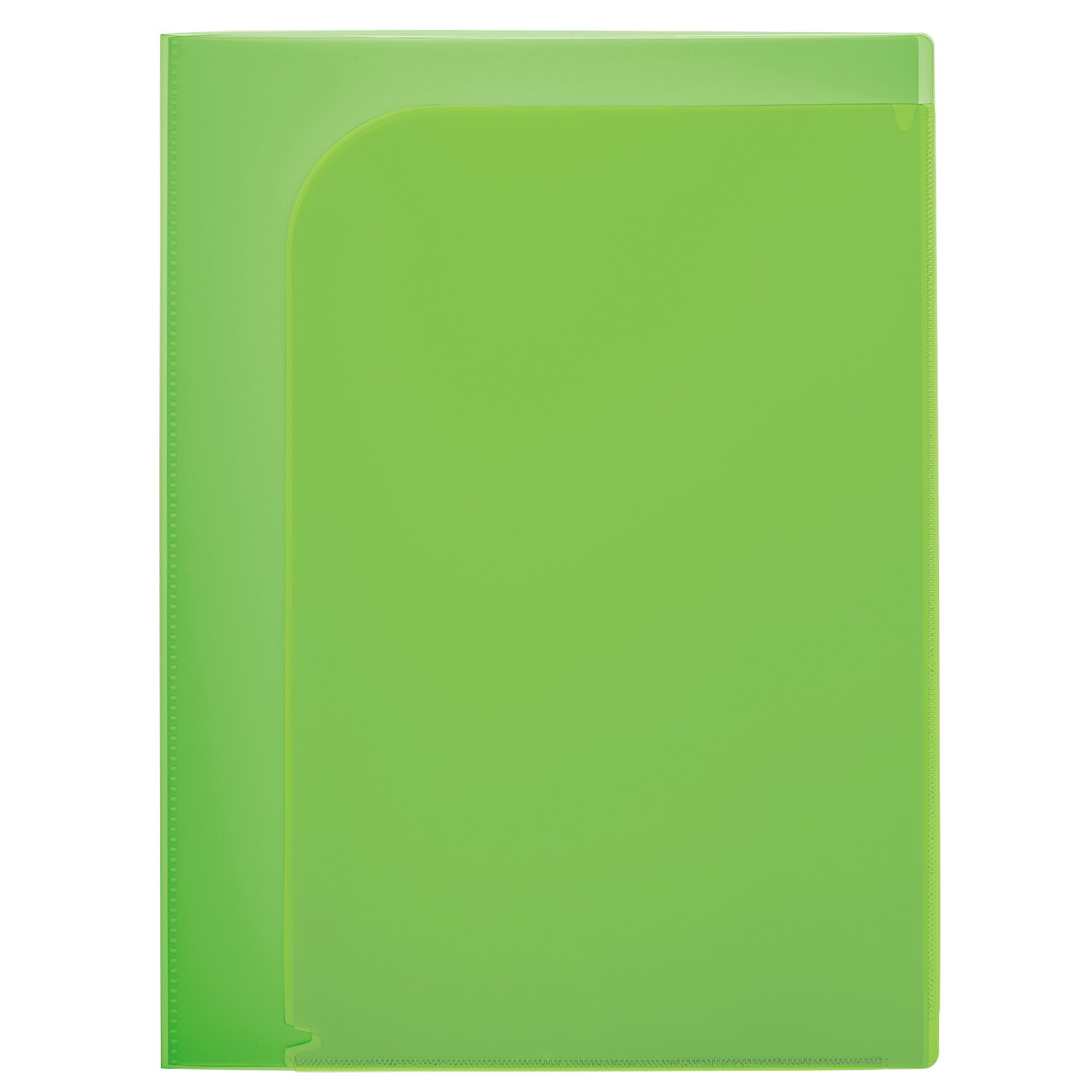 【PLUS】 クリアホルダー 通知表ホルダー グリーン FL-200SF(79825) プラス