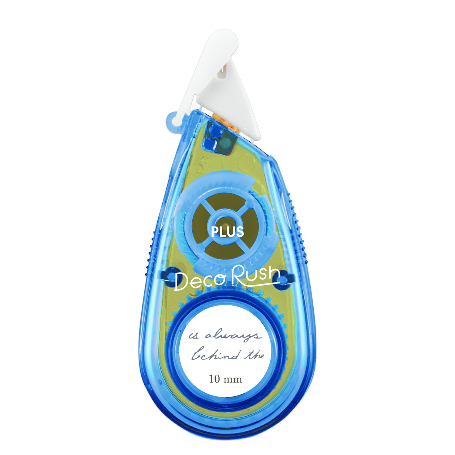 【PLUS】 デコレーションテープ デコラッシュ 10mm 太幅 パターン柄 英字2 DC-080-13 (51916) プラス