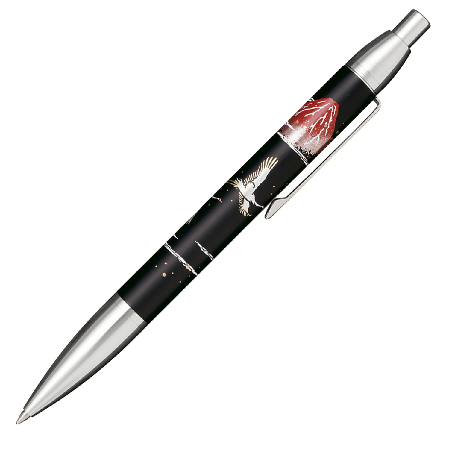【セーラー万年筆】 優美蒔絵ボールペン 富士山に鶴 BK Φ15.5×135.7mm 160368220