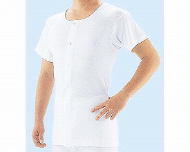 紳士用半袖前開きボタンシャツ　LL