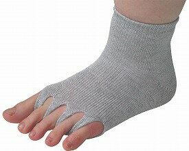 指ぬき健康ソックス ゴムあり L ライトグレー 0773 ユニロック