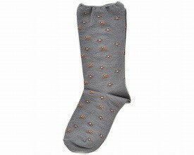 毛混柄シメツケマセン靴下 婦人 秋冬 グレー 1024 3902 神戸生絲