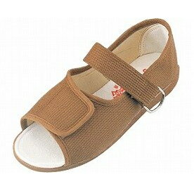 W503 左足21cm 茶 マリアンヌ製靴 介護シューズ/リハビリシューズ