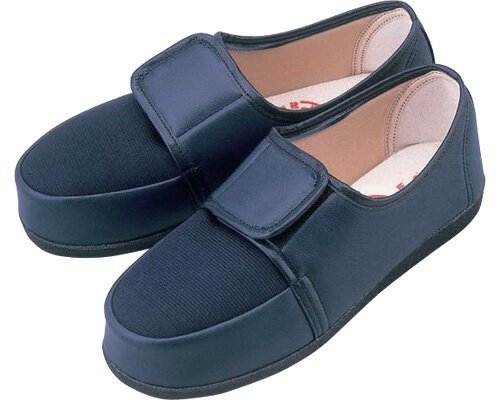 W603 24cm 紺 マリアンヌ製靴 介護シューズ/リハビリシューズ