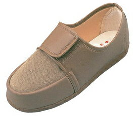 W603 右足25cm 茶 マリアンヌ製靴 介護シューズ/リハビリシューズ