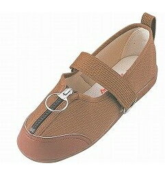 リハビリシューズ　W505　左足21cm　茶