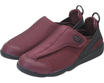 すたこらさんソフト100 1足 24~24.5ワイン 0457 アスティコ 介護シューズ/リハビリシューズ