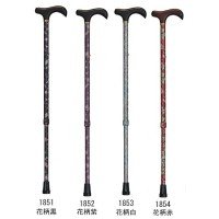 DX花柄ステッキ伸縮式 紫 豊通オールライフ