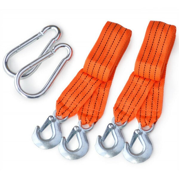 道具不要!3t迄OKハンモック固定ナイロンベルト2個 + 14cm特大カラビナ2個セット通販格安セール情報 楽天 通販