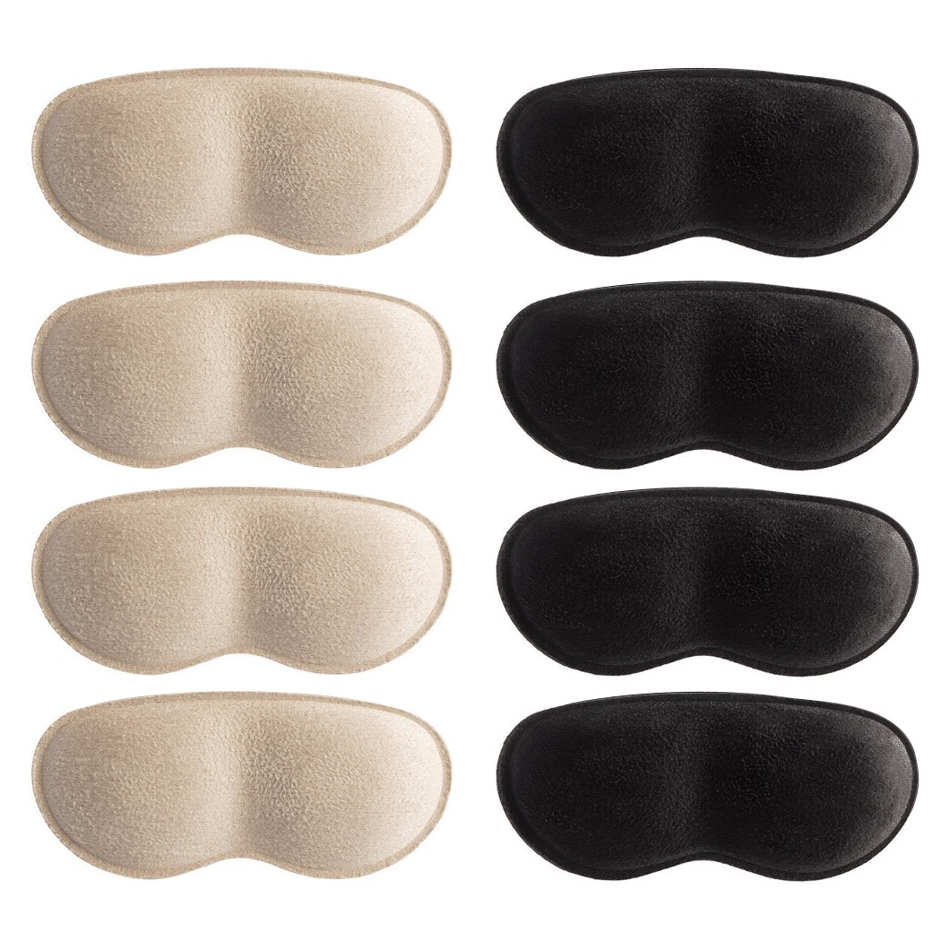 靴ずれ防止 かかとパッド 4枚 2ペア 脱げ落ち防止 クッション サイズ調整 半コード 男女兼用