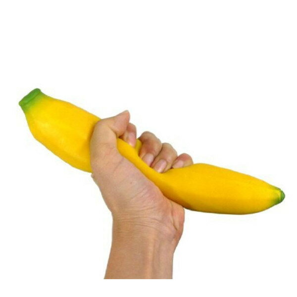 低反発スクイーズ バナナ 携帯ストラップ 手枕 食品 サンプル 小道具 おもちゃ