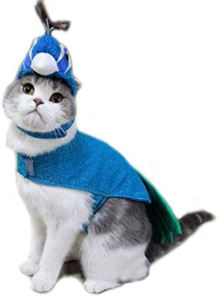 ペット 服 猫 コスプレ 孔雀 ハロウィン 仮装...の商品画像