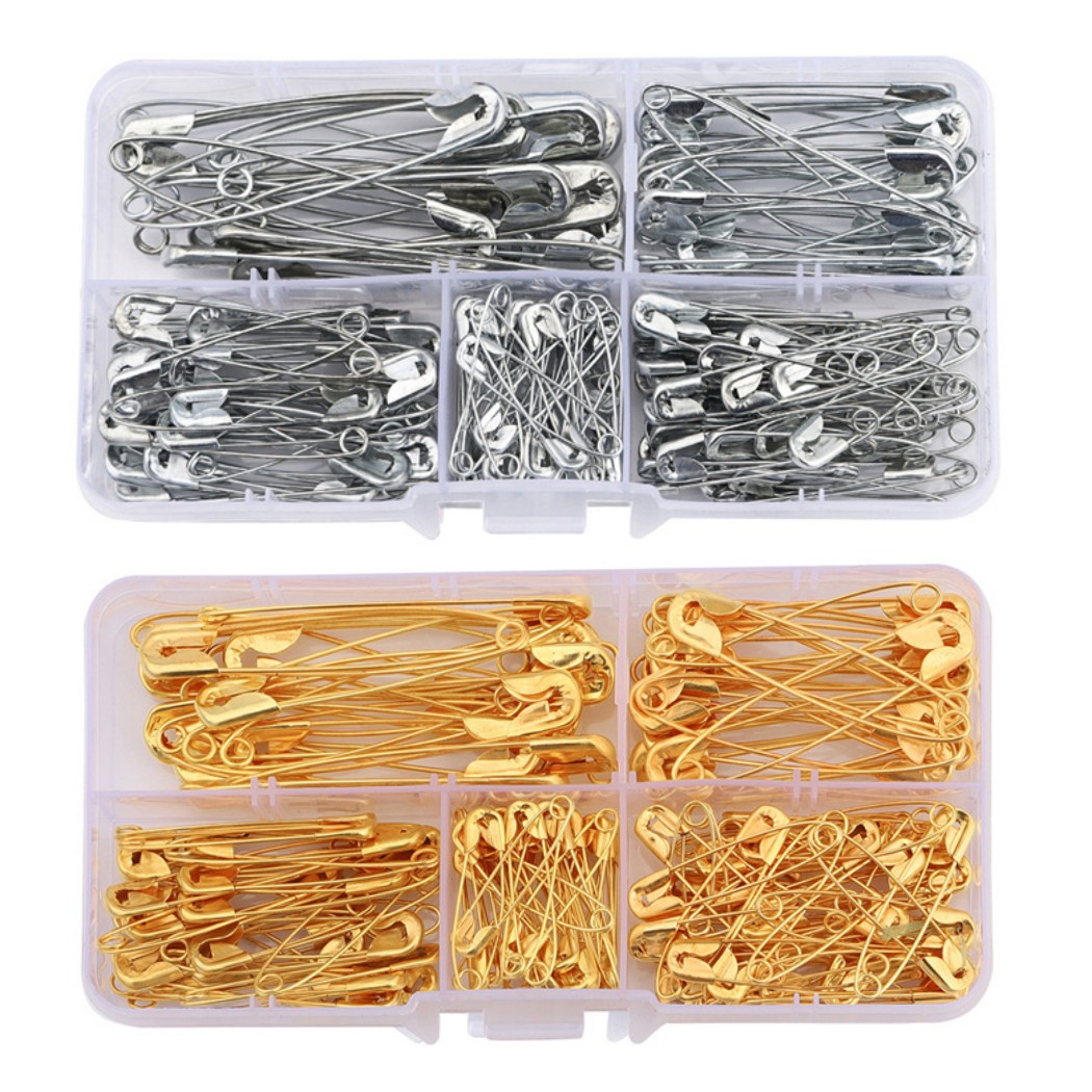 安全ピン 150個セット 27mm 32mm 38mm 45mm 55mm 手芸 ハンドメイド アクセサリーパーツ
