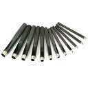 穴あけ ポンチ セット レザー クラフト (12本セット) 1/1.5/2/2.5/3/4/5/6/7/8/9/10mm