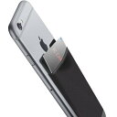 スマホ カードケース ICカードケース ブラック 両面テープ設置型