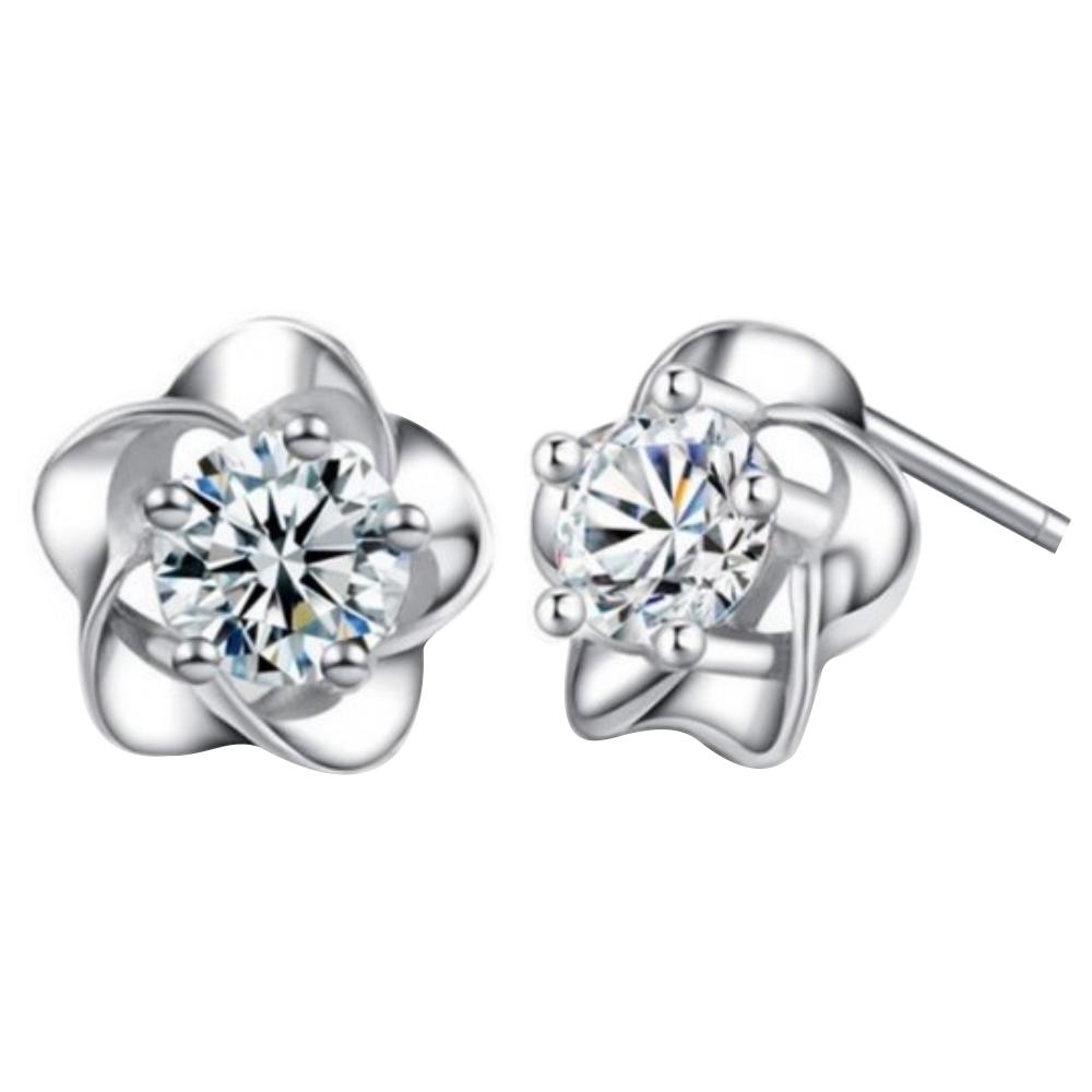 レディスピアススタッド天然石調フラ...