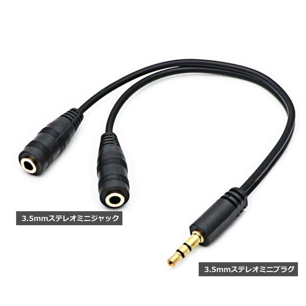 ����ۥ�ʬ�������֥� 2�ܥ��å� ����ۥ󥸥�å� ���ò�ǽ ��� 3.5mm ʬ�ۥ����֥� �ޥ�����ǽ�դ� ���ƥ쥪�ߥ�ü��