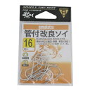 【クーポン有】バラ 管付改良ソイ (銀) #16 釣り つり フィッシング アウトドア 餌 えさ エサ ひねり無し ヒネリ無し 貫通 根魚 さかな 魚 サカナ ...
