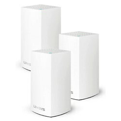 Velop メッシュ WiFi 無線LAN AC1300 867+400Mbps デュアルバンド3台セット 3-4LDK 最大420m2 ラン 3台 3点 ルーター Intelligent Mesh 無線 Wi-Fi ワイファイ カバー WHW0103-JP-A ホワイト 白