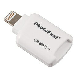 【6/1限定P2倍+割引クーポン有り】iOS 対応 microSD カードリーダー Cardreader CR-8800+ メモリーカードリーダー パソコン PC ホワイト 白 アプリ アイフォン iPhone 携帯 スマホ スマートフォン