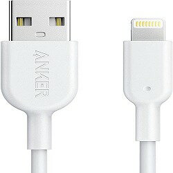 【ポイント12倍_お買い物マラソン】iPhone充電ケーブル PowerLine II ライトニングケーブル MFi認証 iPhone 12 / 12 Pro / 11 / SE 第2世代 iPad 各種対応 0.9m ホワイト 断線保護 耐久性