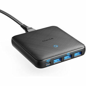 【20日限定ポイント10倍】Anker PowerPort Atom III Slim 4ポート 4代同時充電 急速充電器 PD対応 65W 4ポートUSB-C PowerIQ3.0搭載 Power Delivery 対応 iPhone 11/11 Pro/11 Pro Max/XS MacBook Air 2013 MacBook Pro 15 USB-C機器対応