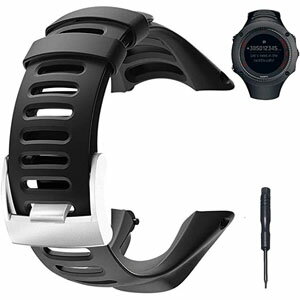 【20日限定ポイント10倍】SUUNTO スント 交換用バンド ストラップ ベルト アンビット用 Suunto Ambit 1/2/2S/2R/3Sport/3Run/3Peak 対応 工具付 シリコン フィット 頑丈 柔軟 バンド