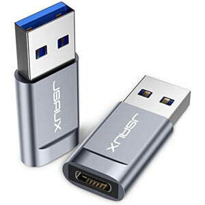 【ポイント12倍_お買い物マラソン】2個セット USB Type C to USB 3.0 オス 変換アダプタ USB C to USB A 変換アダプタ iPhone11 12 Pro Max、Airpods、iPad Air、Samsung S20 + Note 20 A70 グレー