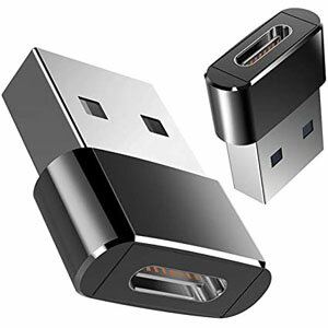 USB Type C to USB オス 変換アダプタ 超小型 データ転送及び充電対応 USB C to USB A 変換アダプタ usb type c 変換 スマホ パソコン等対応 2個 変換