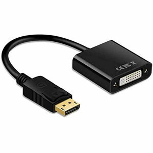 【5/16までクーポン配布】+【ポイント12倍】倍Displayport DVI 変換ケーブル 1080P信号 安定伝送 DP オス DVI メス 変換 アダプタ 金メッキコネクタ 内臓デコード チップ DVI24+5 メス 変換ケーブル ブラック