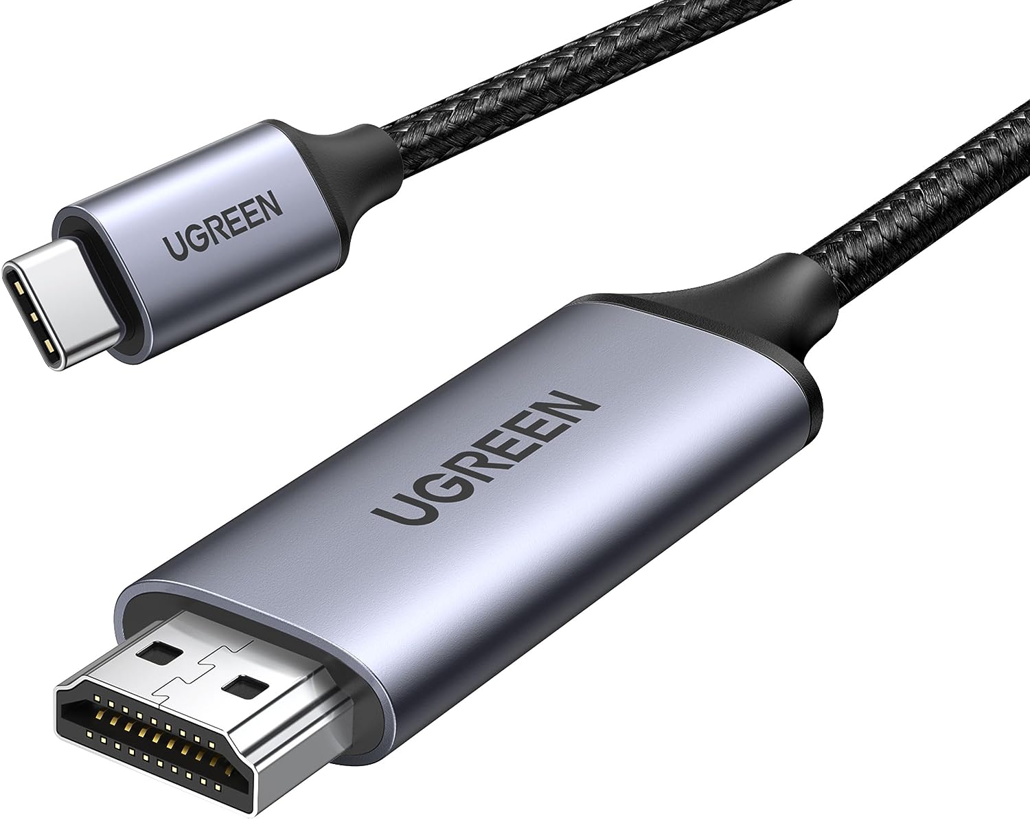 【5/16までクーポン配布】+【ポイント12倍】倍USB Type C HDMI 変換ケーブル 【4K@60Hz/2m】 Thunderbolt 3 ナイロン編み MacBook/MacBook Air/MacBook Pro/Galaxy/Huawei/Surface Go/Chromebook 2M