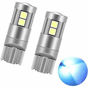 送料無料 爆光 T10 LED ポジションランプ/ルームランプ/ナンバー灯 3030LED素子 DC12V-24V 恒流 ライトブルー 2個 灯り ランプ 明るい 省エネ カーテシ ポジション