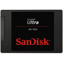 【ポイント10倍_4/30限定】内蔵 2.5インチ SSD / SSD Ultra 3D 500GB SATA3.0 / SDSSDH3-500G-G(J)25 メモリ データ保存 パソコン PC 高速化 低消費電力 コンピューター 耐衝撃 耐振動