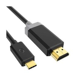 USB Type C-HDMI変換ケーブル 2m USB C to HDMI ケーブルThunderbolt 3 4K/60Hz対応 高解像度 iMac, MacBook Pro, Galaxy S9/S8/Note 8, Dell XPS