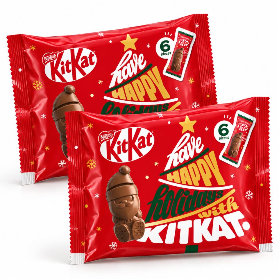 予約：11月4日発売 {2袋セット 送料無料}【 キットカット ホリデイサンタ 6個入り 】キットカット クリスマス 限定 お菓子 入手困難　お土産　プレゼント　ASMR クリスマス クリスマスプレゼント 彼氏 彼女 友達 誕生日 ホリデーコレクション クリスマスコフレ