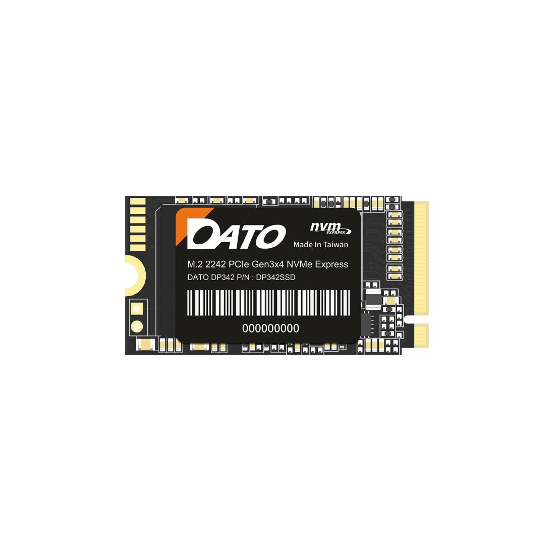 DATO SSD 1TB DP342 M.2 2242 PCIe Gen3 x 4 NVMe 内蔵 ソリッドステートドライブ, 最大2500/1700 MB/s, ノートパソコン/タブレット/Legion Goに適用
